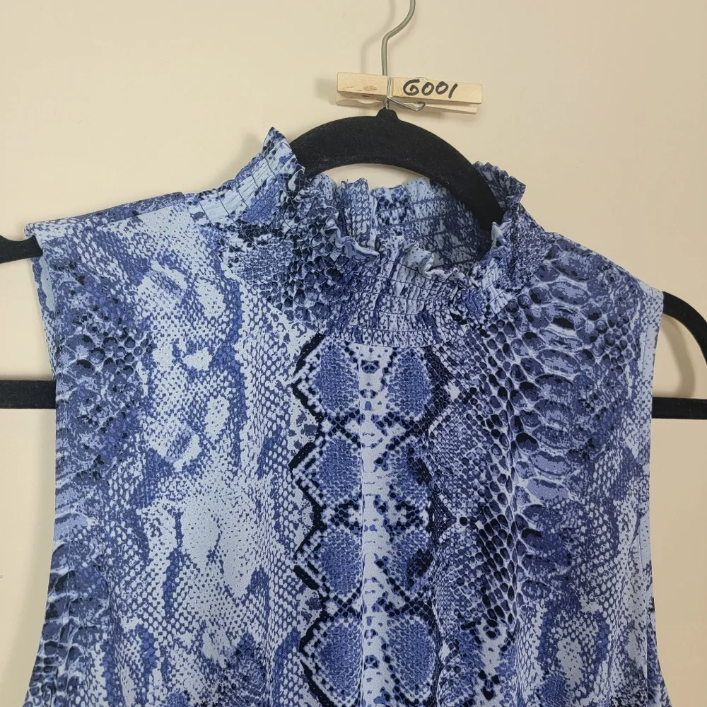 Nanette Lepore Blue Denim‎ Sleeveless Dress, Smock Sz 10